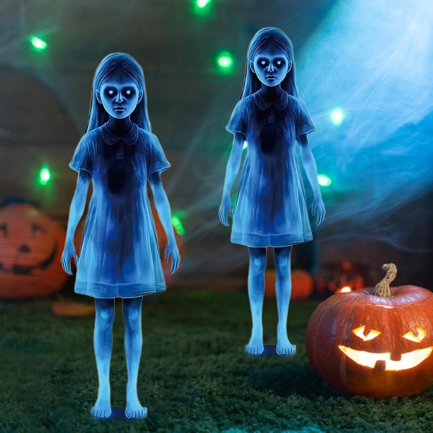 Interactive Halloween Ghost Decoration - Motion Sensor Spooky Yard Decor with AI Technology - LitNest