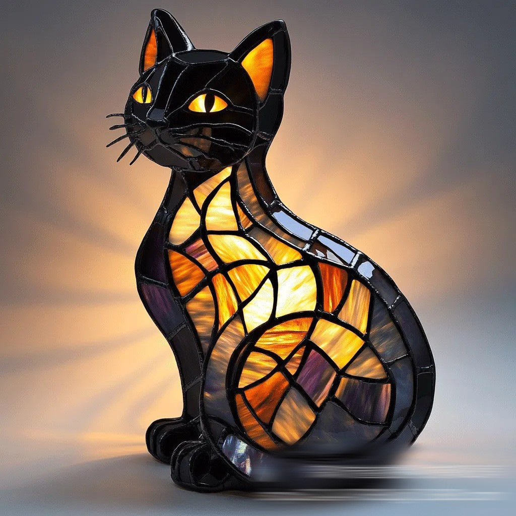 Dog Series Art Animal LED Small Night Lamp Resin Statue Creative Desktop Decoration - LitNest