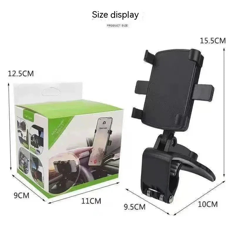 360° Car Phone Holder - Multi-Position Dashboard Mount | Universal Clip Bracket - LitNest