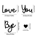 Goodbye Love You Sign Decoration Home Living Room Bedroom Wall Pendant - LitNest