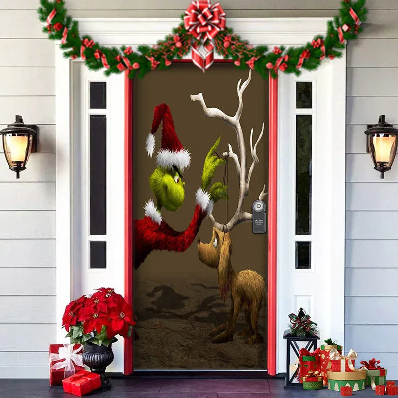 Christmas Forest Tapestry - Door Hanging Decoration for Holiday Parties - LitNest