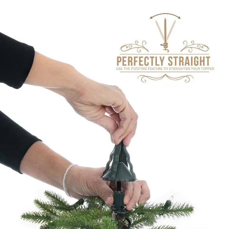 Christmas Tree Topper Holder - Adjustable Green Stabilizer - LitNest