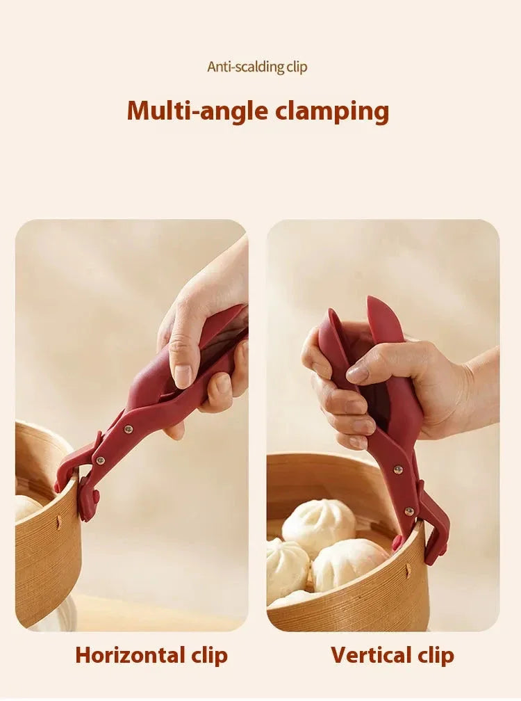 Anti-Scalding Plate Holder Clip | Heat-Resistant Kitchen Tool - LitNest