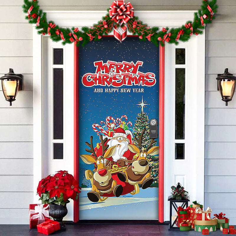 Christmas Forest Tapestry - Door Hanging Decoration for Holiday Parties - LitNest