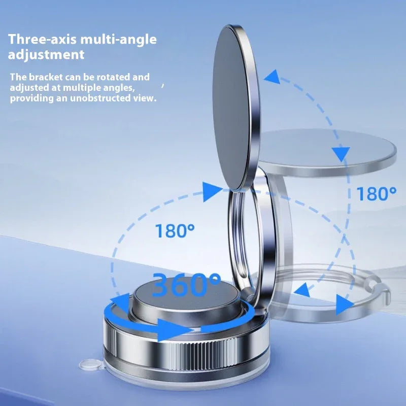 360° Magnetic Car Phone Holder - Vacuum Suction Mount | LitNest - LitNest