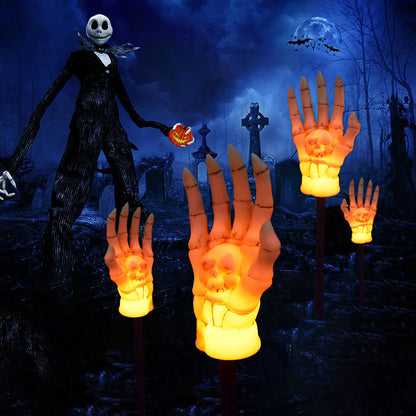 Halloween Decoration Outdoor Luminous Skeleton Hands - LED Solar Lights - LitNest