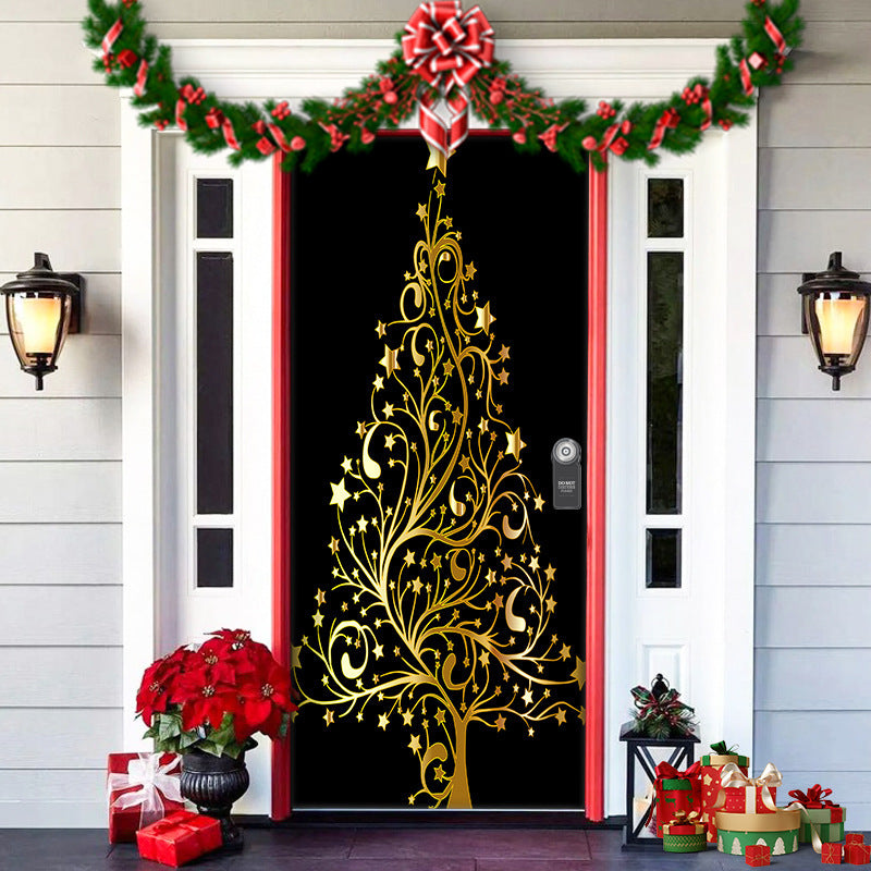 Christmas Forest Tapestry - Door Hanging Decoration for Holiday Parties - LitNest