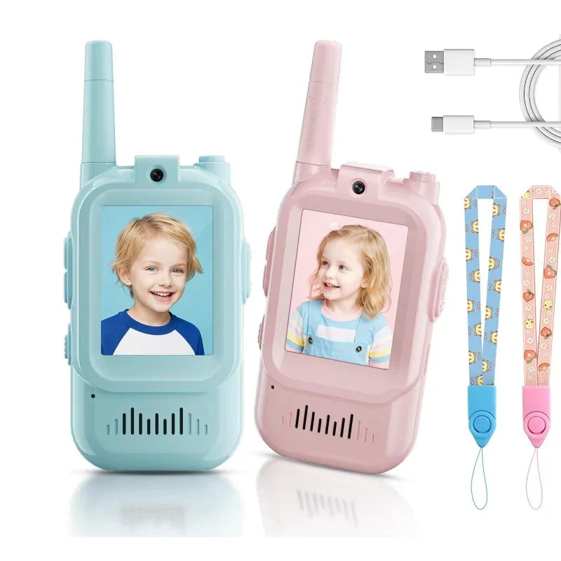 Mini Video Walkie Talkies for Kids - Rechargeable 2 Pack | LitNest - LitNest