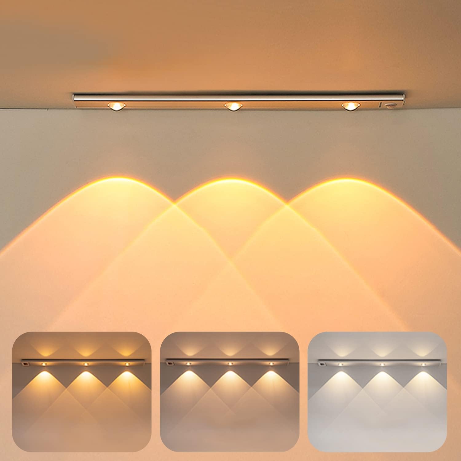 LED Motion Sensor Cabinet Light - Wireless Magnetic USB Rechargeable - LitNest