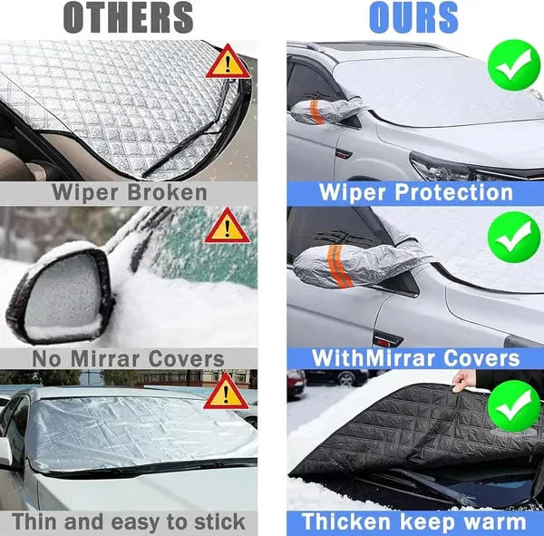 Windshield Snow Cover | Car Ice Shield for Winter Protection - LitNest