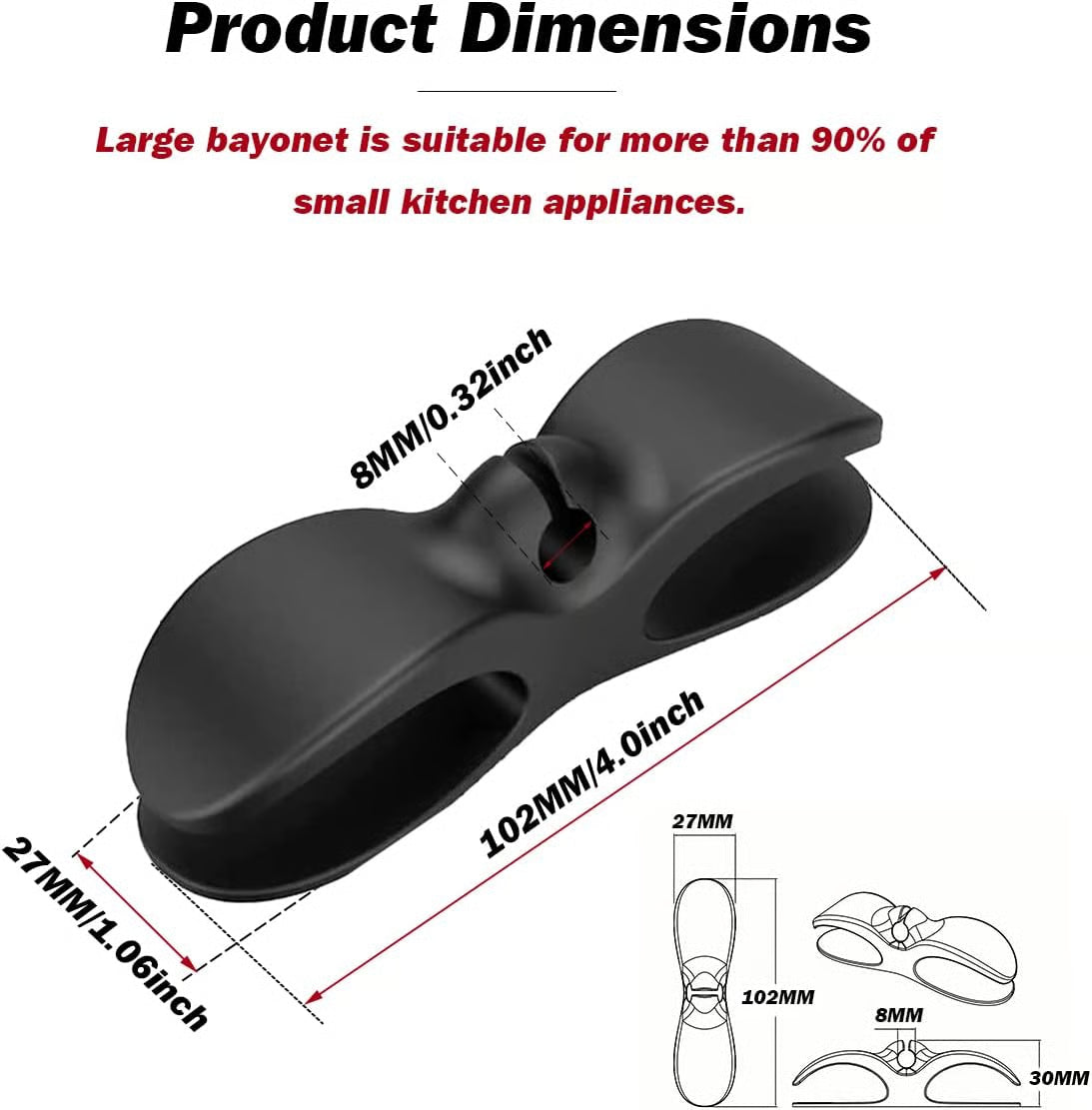 Premium TPU Silicone Cable Organizer - 3 Pack - LitNest