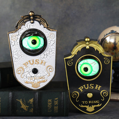 Halloween One-Eyed Doorbell - Spooky Motion Activated Door Hanger with Creepy Sounds - LitNest