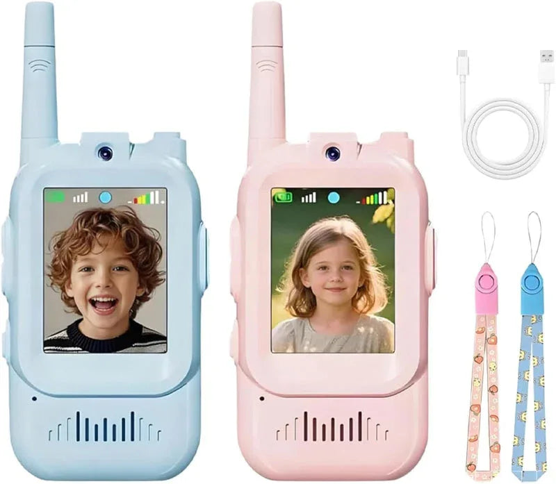 Mini Video Walkie Talkies for Kids - Rechargeable 2 Pack | LitNest - LitNest