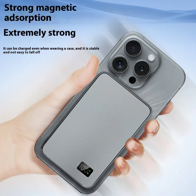 Three-in-one Wireless Magnetic Fast Charge Power Bank - LitNest