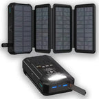 Professional 20000mAh Solar Power Bank - Wireless Charging & Emergency LED - LitNest