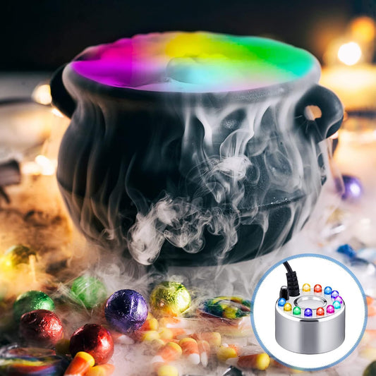 12 LED Ultrasonic Mist Maker Light Fogger Water Fountain Pond