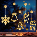 Christmas LED Lights - Festive Suction Cup Window Decorations - LitNest