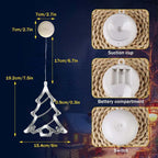Christmas LED Lights - Festive Suction Cup Window Decorations - LitNest