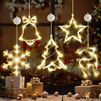 Christmas LED Lights - Festive Suction Cup Window Decorations - LitNest