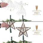 Christmas Tree Topper Holder - Adjustable Green Stabilizer - LitNest