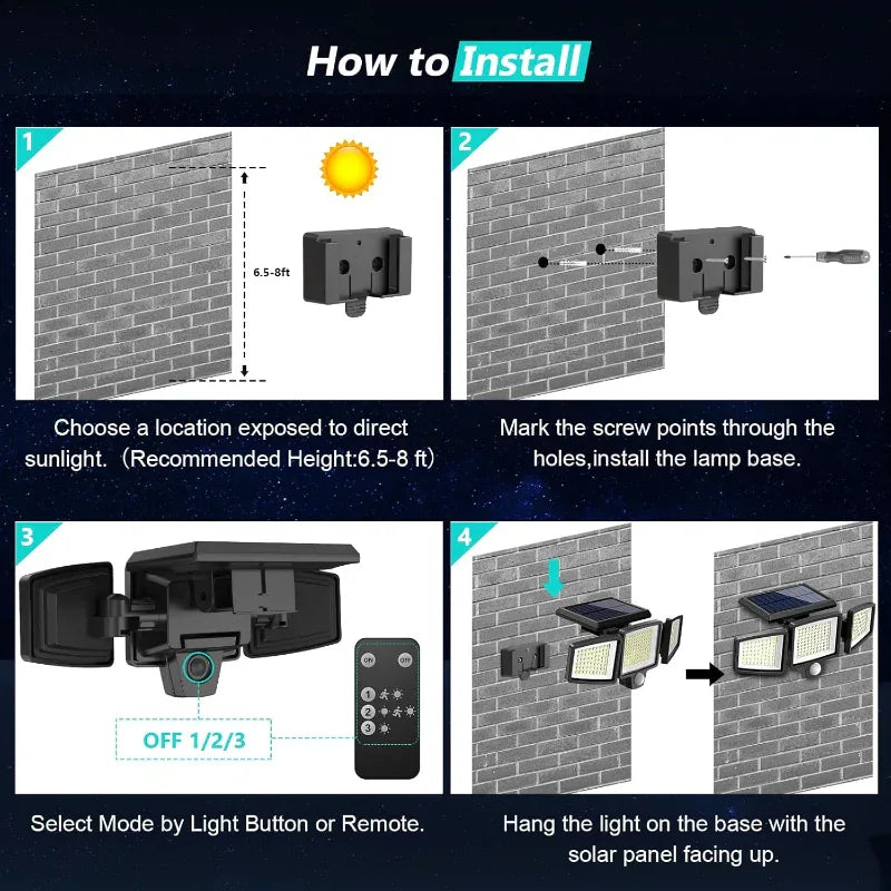 Outdoor Solar Wall Lamp Intelligent Induction - LitNest