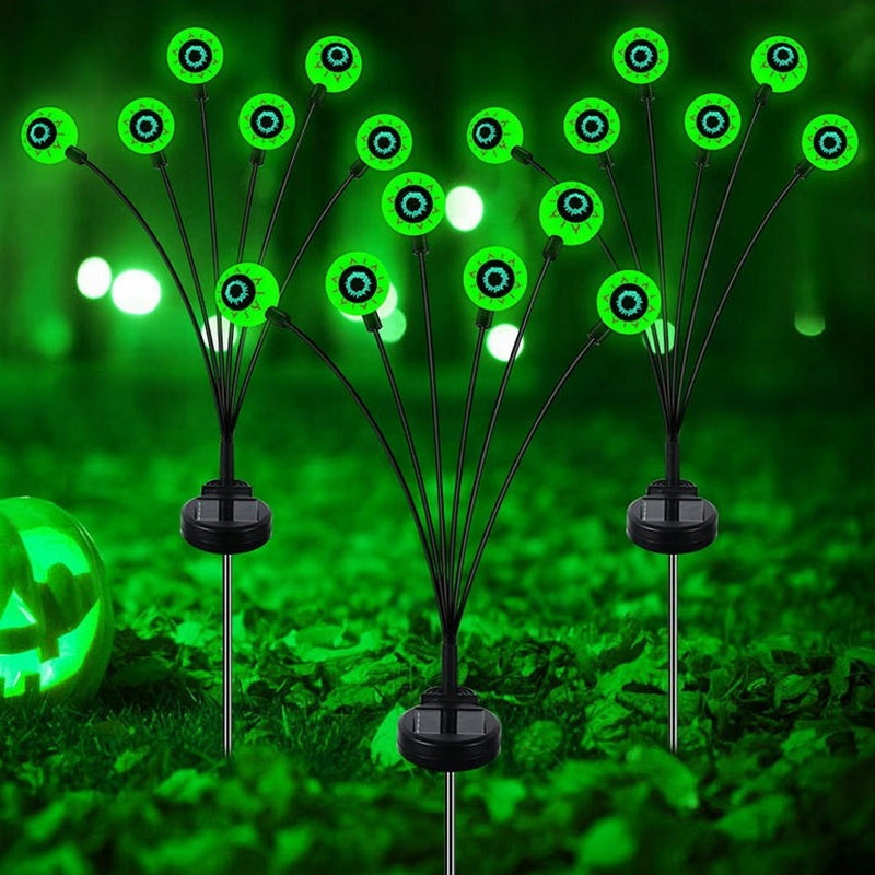 Spooky Halloween Solar Eyeball Lights - Creepy Ghost Eye Decorations IP65 Waterproof - LitNest - LitNest