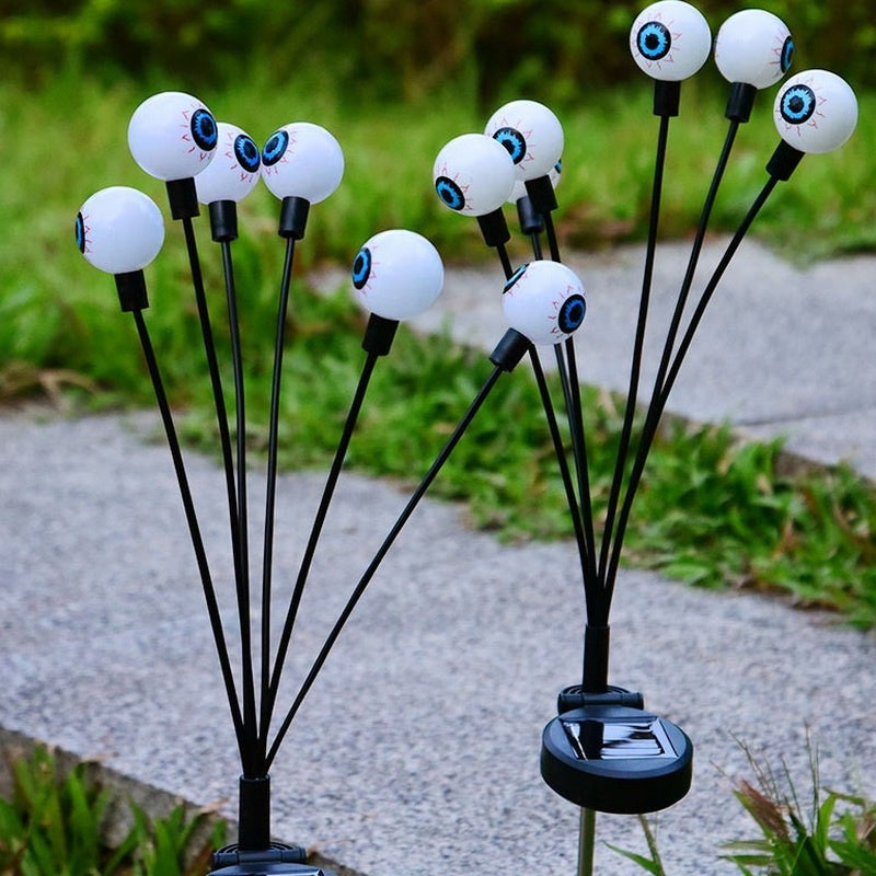 Spooky Halloween Solar Eyeball Lights - Creepy Ghost Eye Decorations IP65 Waterproof - LitNest - LitNest