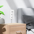 Extendable Socket with USB-C & USB-A Ports | Wall Mount Outlet Extender - LitNest