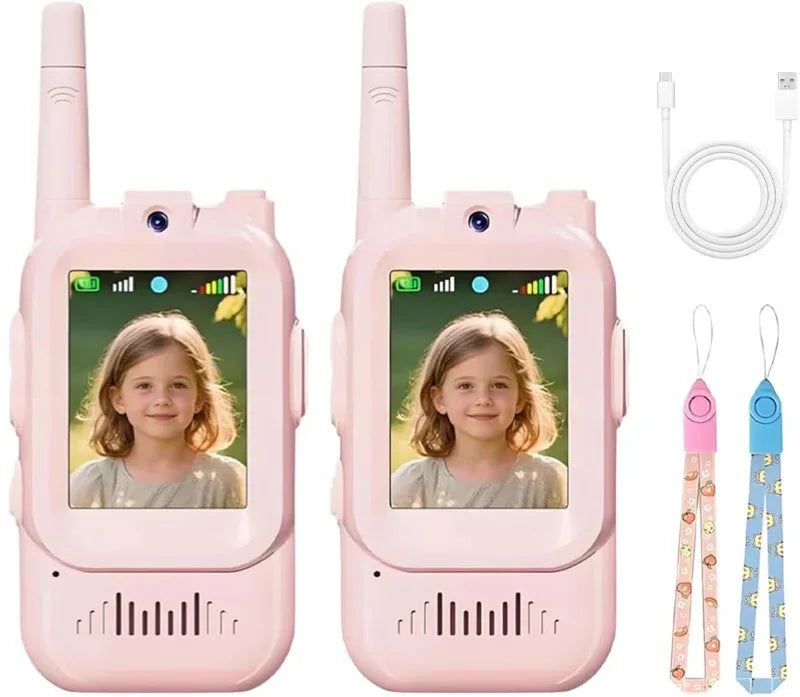 Mini Video Walkie Talkies for Kids - Rechargeable 2 Pack | LitNest - LitNest