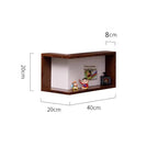 Floating Corner Wall Shelf - Wall Mounted Corner Shelves for Home Decor - LitNest