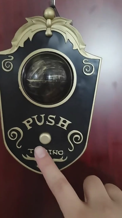 Halloween One-Eyed Doorbell - Spooky Motion Activated Door Hanger with Creepy Sounds