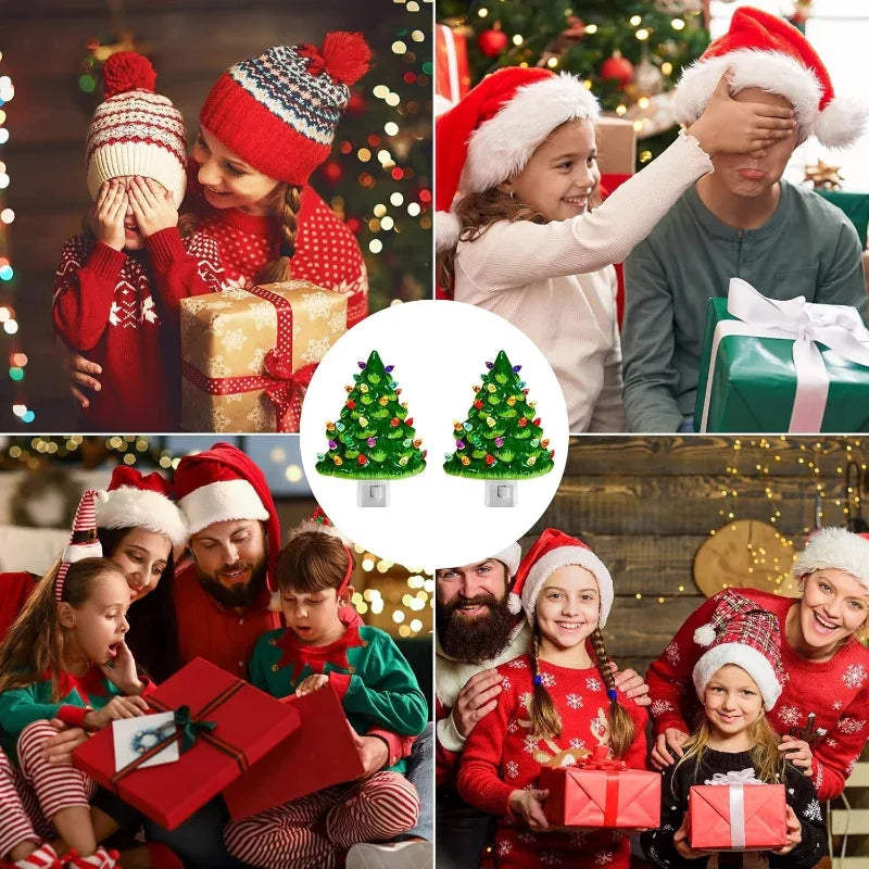 Christmas Night Light - LED Resin Holiday Decor Lamp - LitNest