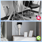 Extendable Socket with USB-C & USB-A Ports | Wall Mount Outlet Extender - LitNest